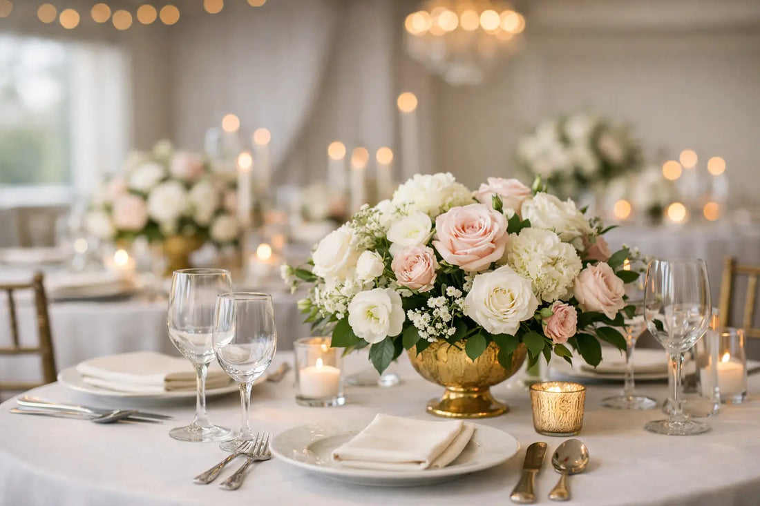 A Guide to Reception Table Settings for Weddings