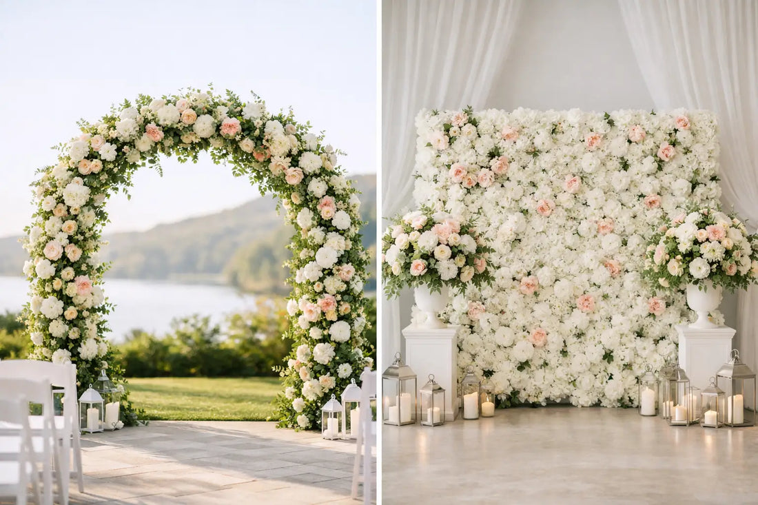Floral Arch Versus Backdrop for Weddings