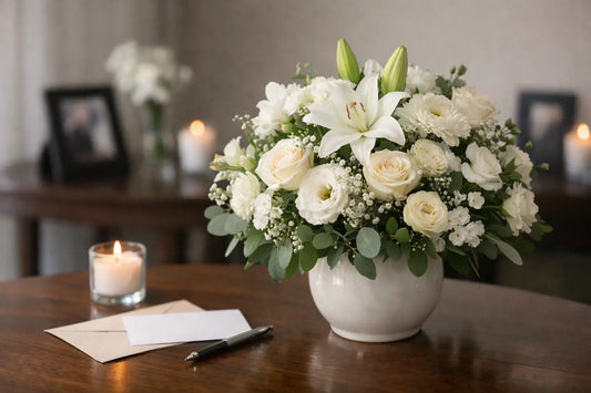 How to Send Condolence Flowers With Care