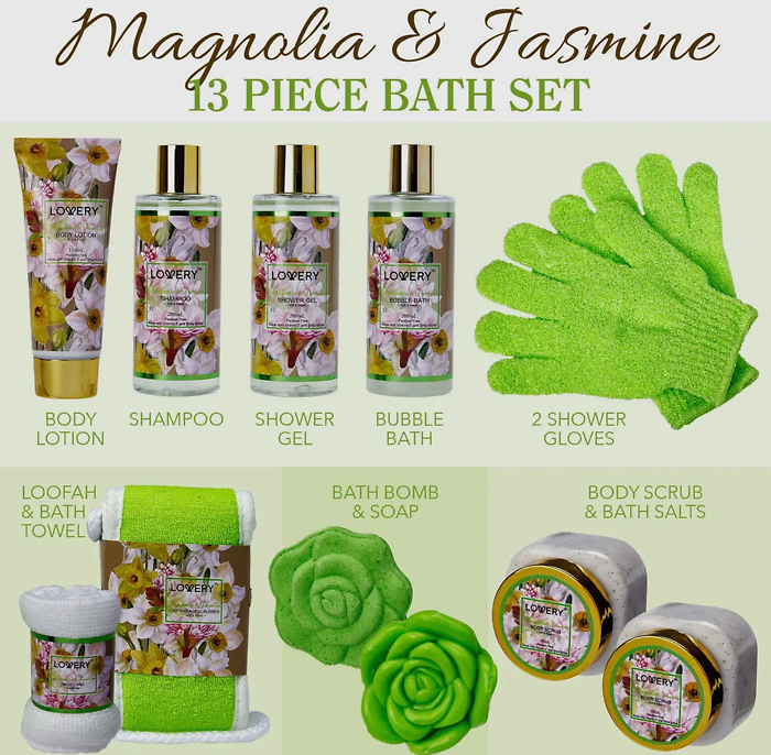 Magnolia & Jasmine Spa Basket